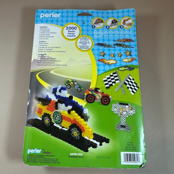 Perler Beads Race Car Set NEW 2000 Beads 8 Projects - Picture 2 of 6